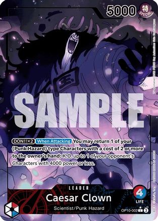 Caesar Clown (002) (Parallel) (OP10-002) - [Royal Blood] Foil