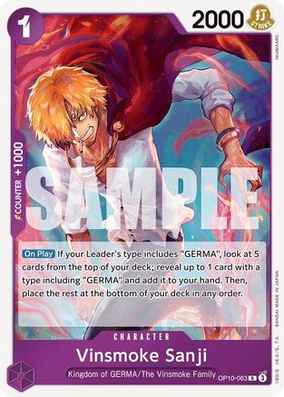Vinsmoke Sanji (OP10-063) - [Royal Blood] Foil