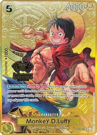 Monkey.D.Luffy (One Piece Japanese Version 2nd Anniversary Set) (ST13-015) - [One Piece Promotion Cards] Foil