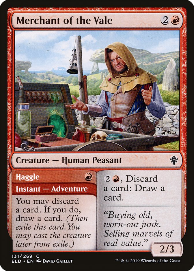 Merchant of the Vale // Haggle [Throne of Eldraine] Foil