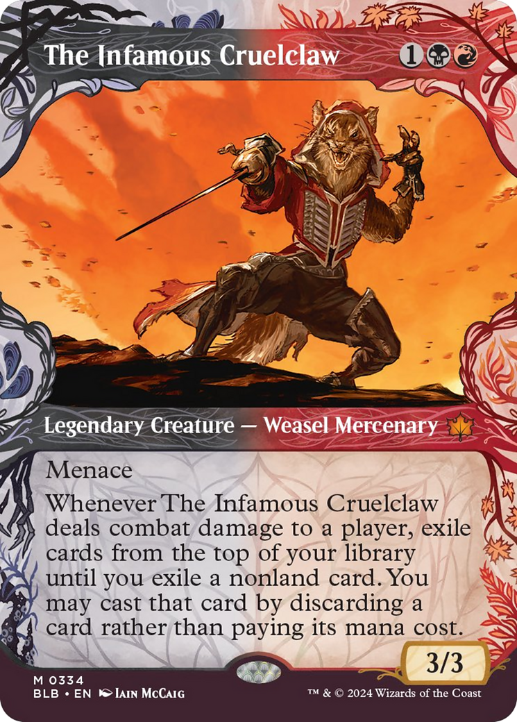 The Infamous Cruelclaw (Showcase) [Bloomburrow] Foil