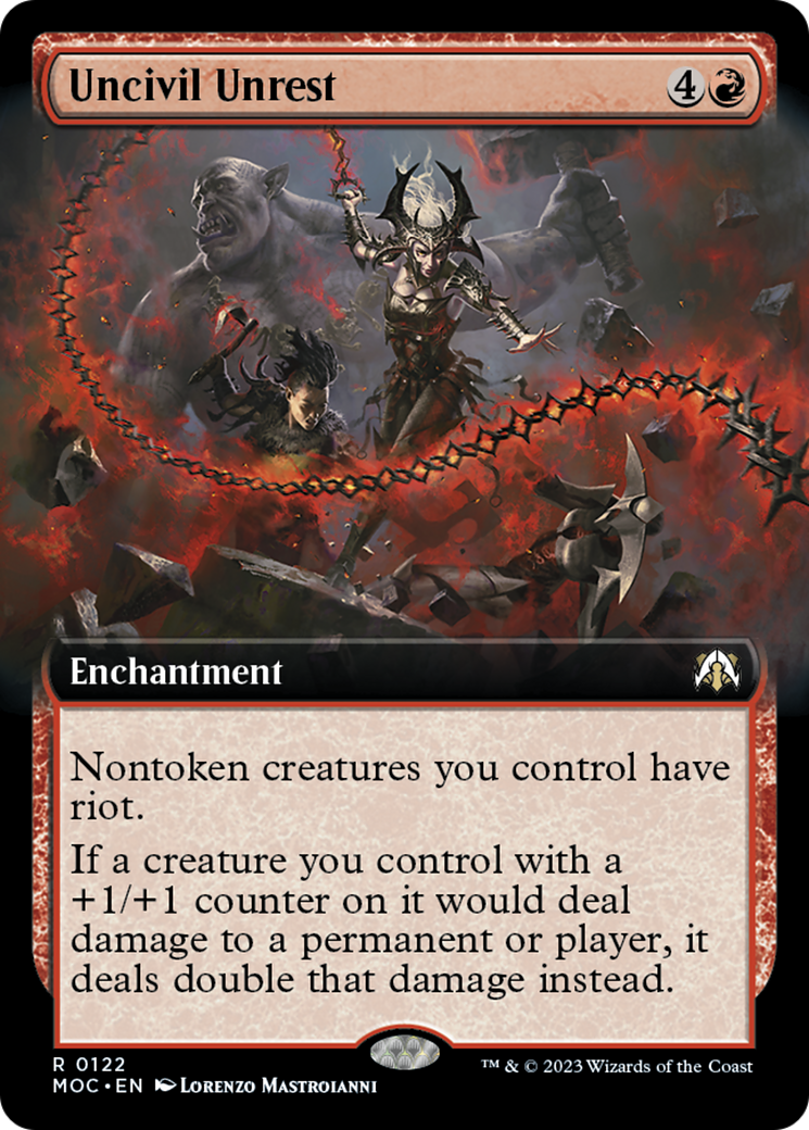 Uncivil Unrest (Extended Art) [March of the Machine Commander] Foil
