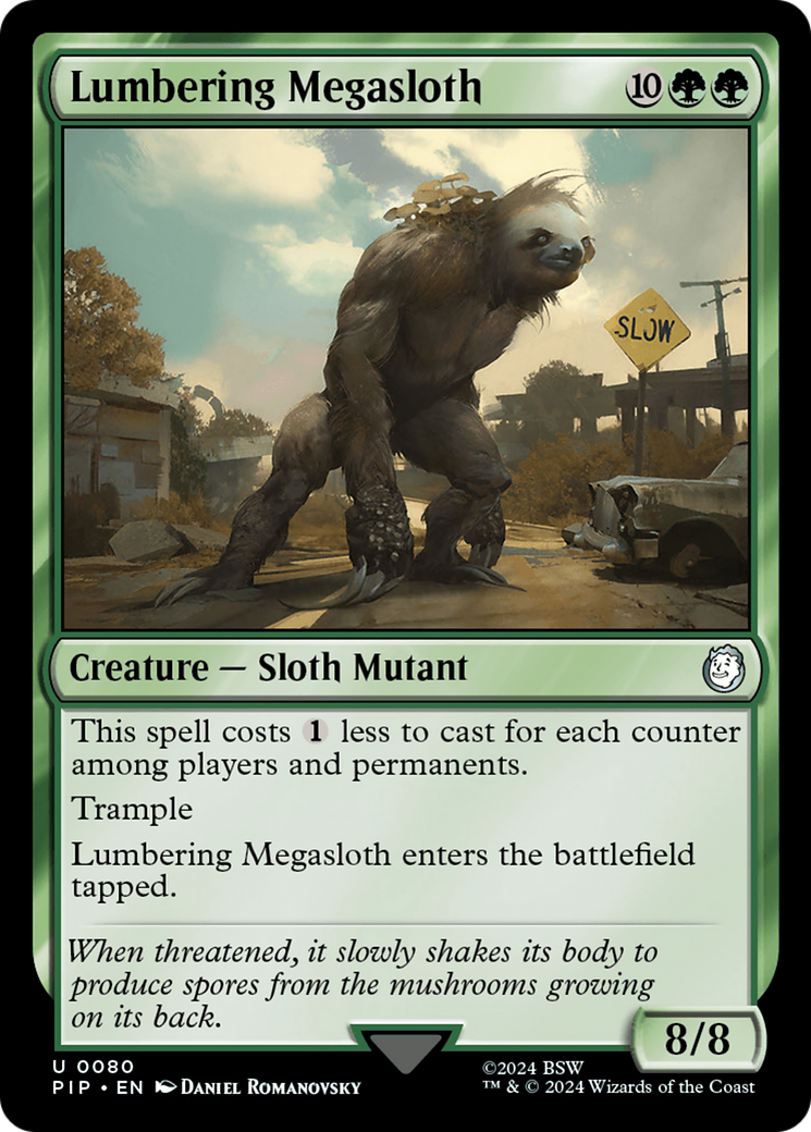 Lumbering Megasloth [Fallout] Foil