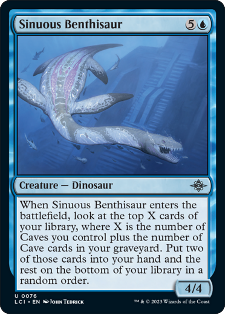 Sinuous Benthisaur [The Lost Caverns of Ixalan] Foil