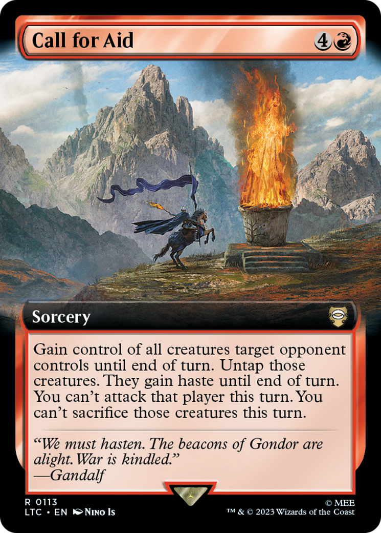 Call for Aid (Extended Art) [The Lord of the Rings: Tales of Middle-Earth Commander] Foil