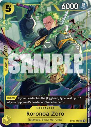 Roronoa Zoro (One Piece Day Dallas 2025) (OP07-113) - [One Piece Promotion Cards] Foil