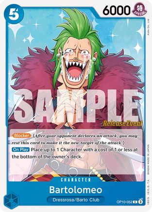 Bartolomeo (OP10-052) - [Royal Blood Release Event Cards]