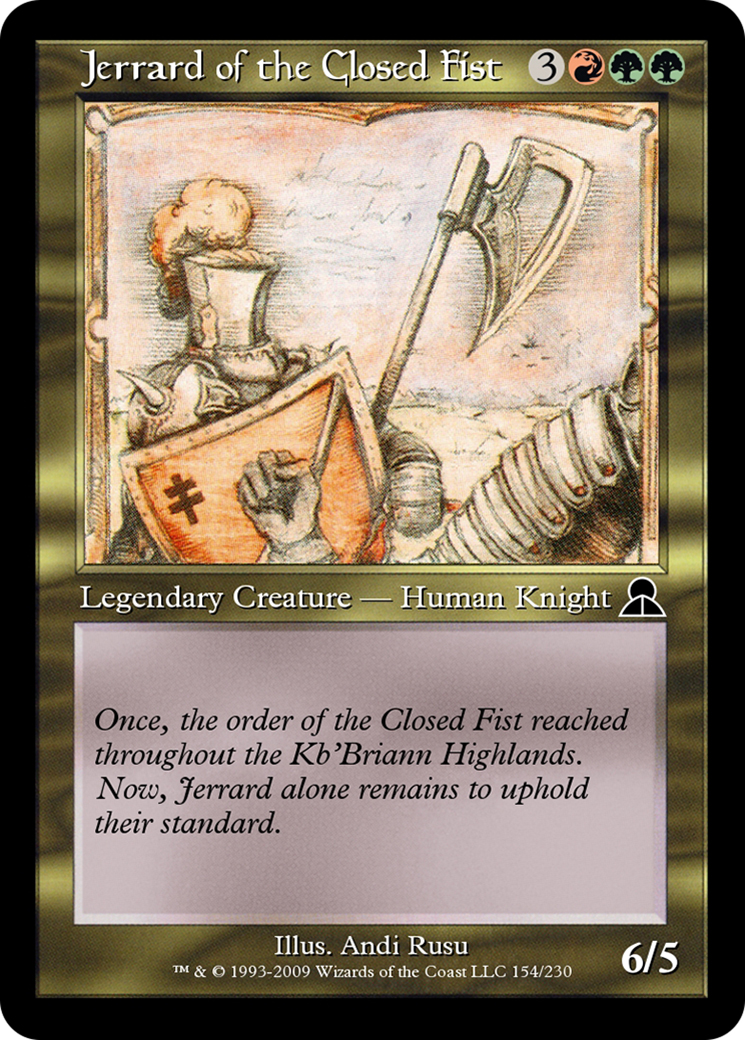 Jerrard of the Closed Fist  [Masters Edition III]