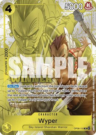 Wyper (Winner Pack 2025 Vol. 2) (OP08-110) - [One Piece Promotion Cards] Foil