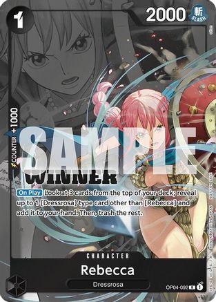 Rebecca (Winner Pack 2025 Vol. 2) (OP04-092) - [One Piece Promotion Cards] Foil