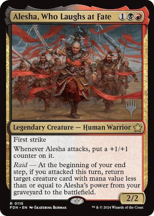 Alesha, Who Laughs at Fate (Promo Pack) [Foundations Promos] Foil