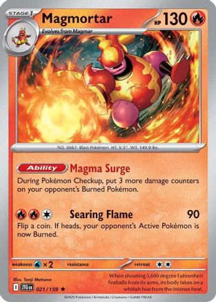 Magmortar (021/159) [Scarlet & Violet: Journey Together] Reverse Holofoil