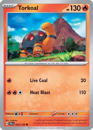 Torkoal (025/159) [Scarlet & Violet: Journey Together] Reverse Holofoil