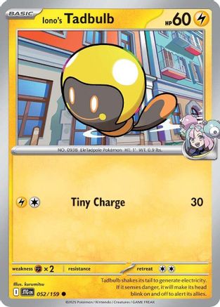 Iono's Tadbulb (052/159) [Scarlet & Violet: Journey Together] Reverse Holofoil