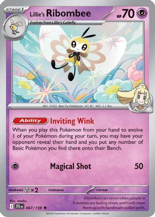 Lillie's Ribombee (067/159) [Scarlet & Violet: Journey Together] Reverse Holofoil