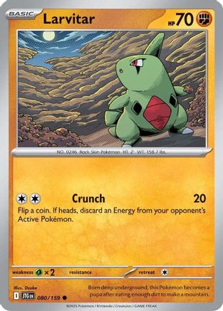 Larvitar (080/159) [Scarlet & Violet: Journey Together] Reverse Holofoil