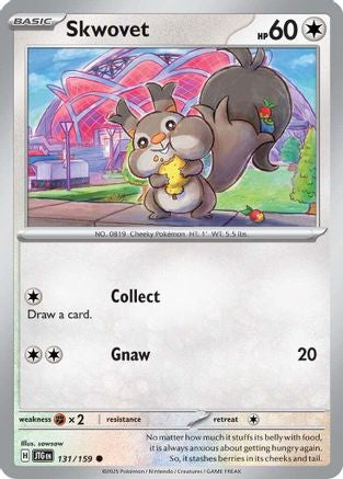 Skwovet (131/159) [Scarlet & Violet: Journey Together] Reverse Holofoil