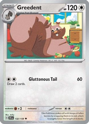 Greedent (132/159) [Scarlet & Violet: Journey Together] Reverse Holofoil
