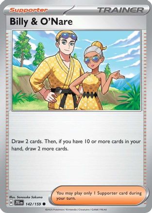 Billy & O'Nare (142/159) [Scarlet & Violet: Journey Together] Reverse Holofoil