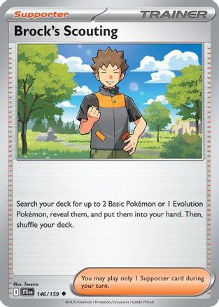 Brock's Scouting (146/159) [Scarlet & Violet: Journey Together] Reverse Holofoil