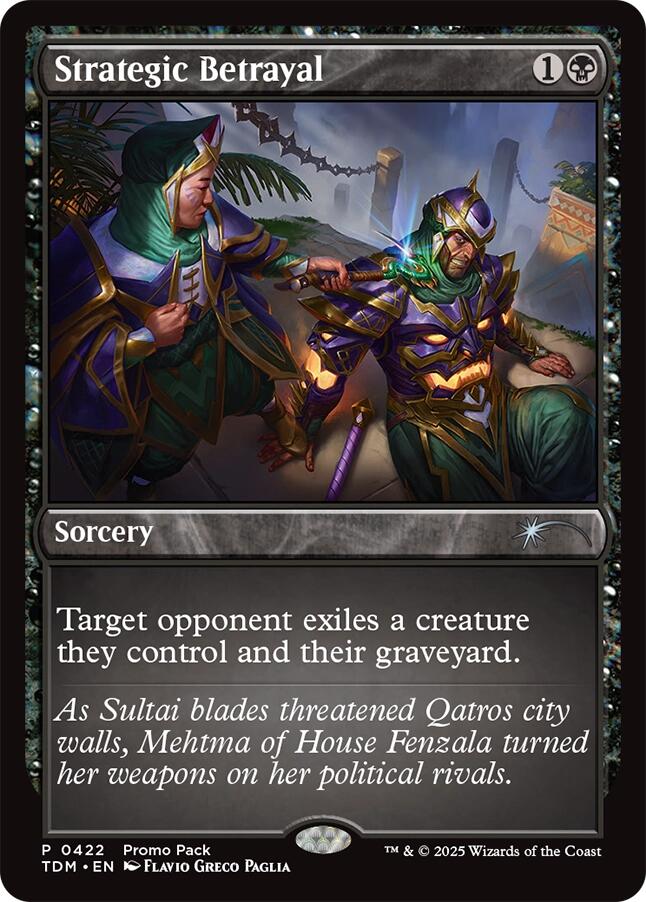 Strategic Betrayal [Tarkir: Dragonstorm Promos] Foil