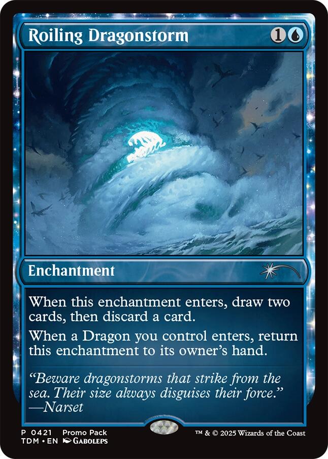 Roiling Dragonstorm [Tarkir: Dragonstorm Promos] Foil