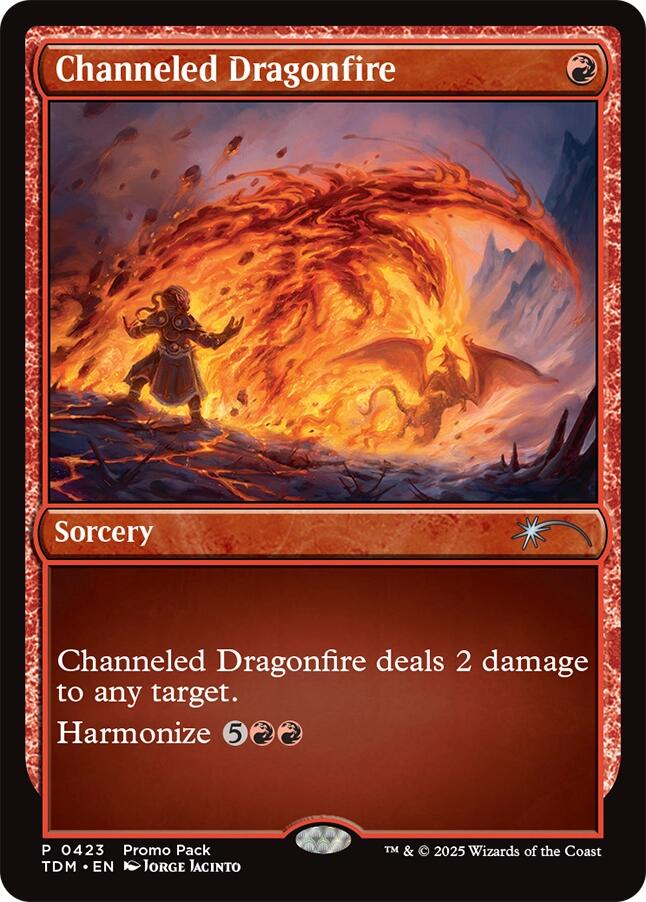 Channeled Dragonfire [Tarkir: Dragonstorm Promos] Foil
