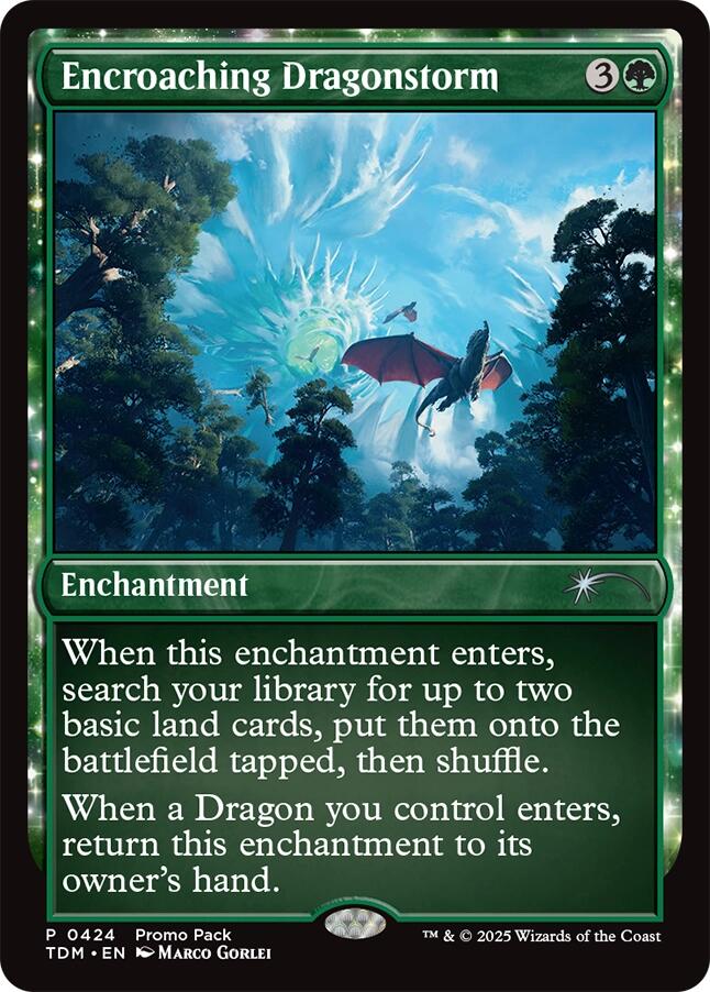 Encroaching Dragonstorm [Tarkir: Dragonstorm Promos] Foil