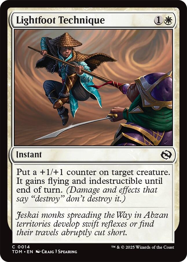 Lightfoot Technique [Tarkir: Dragonstorm] Foil