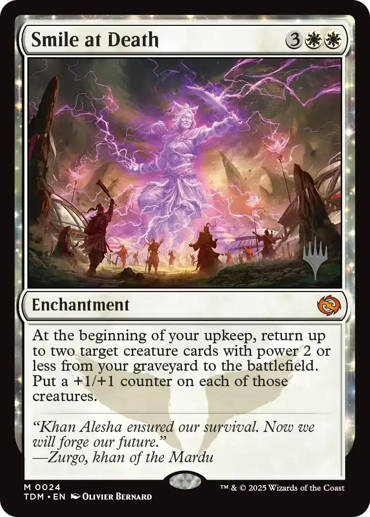 Smile at Death [Tarkir: Dragonstorm Promos] Foil
