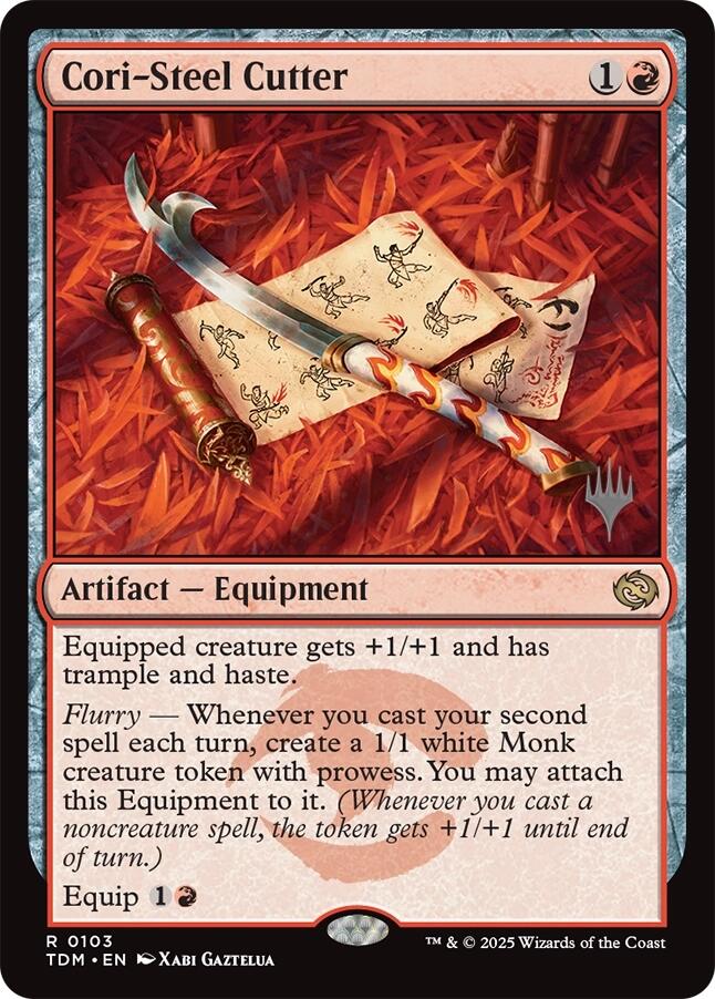 Cori-Steel Cutter [Tarkir: Dragonstorm Promos] Foil