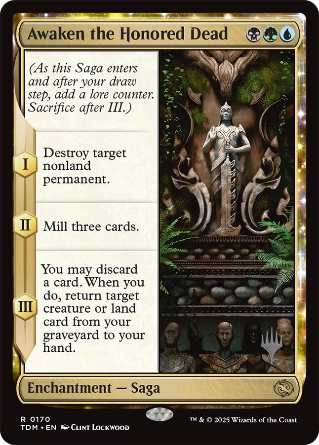Awaken the Honored Dead [Tarkir: Dragonstorm Promos] Foil
