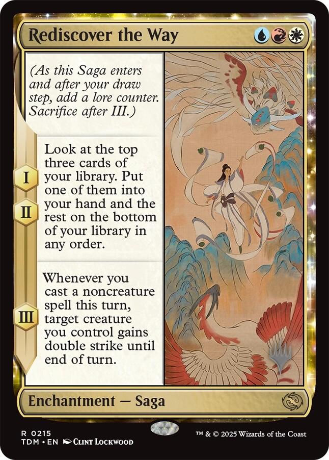 Rediscover the Way [Tarkir: Dragonstorm Promos] Foil