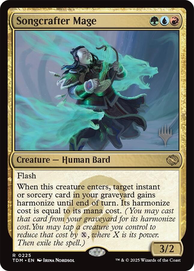 Songcrafter Mage [Tarkir: Dragonstorm Promos] Foil