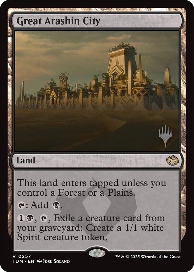 Great Arashin City [Tarkir: Dragonstorm Promos] Foil