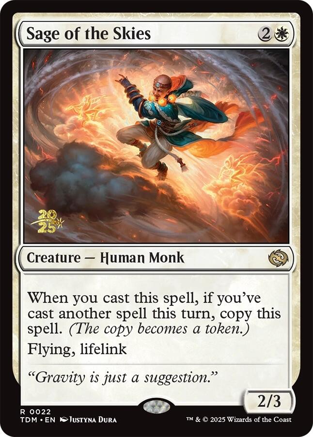 Sage of the Skies [Tarkir: Dragonstorm Prerelease Cards] Foil