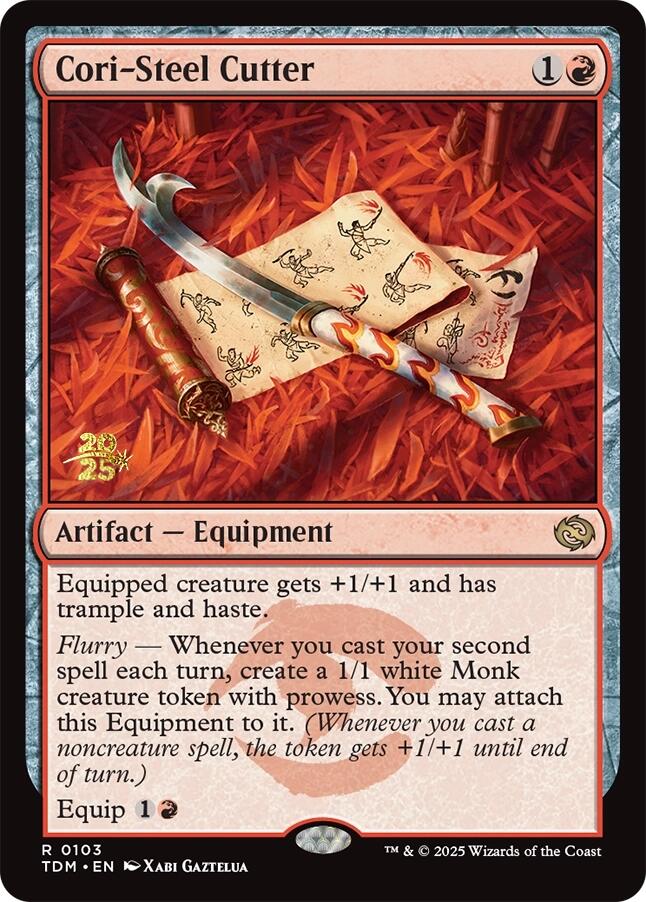 Cori-Steel Cutter [Tarkir: Dragonstorm Prerelease Promos] Foil
