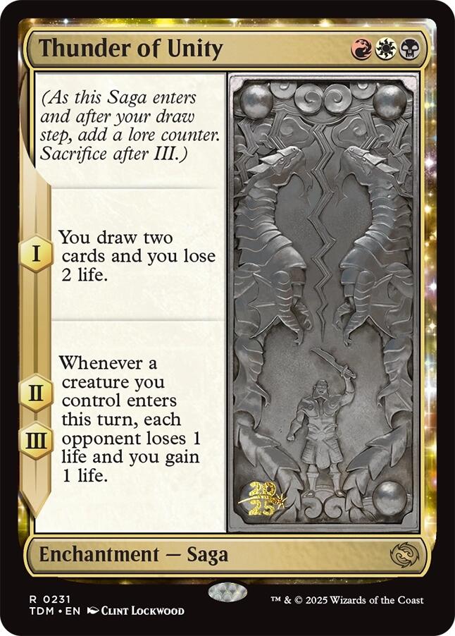Thunder of Unity [Tarkir: Dragonstorm Prerelease Promos] Foil