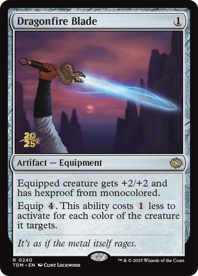 Dragonfire Blade [Tarkir: Dragonstorm Prerelease Promos] Foil
