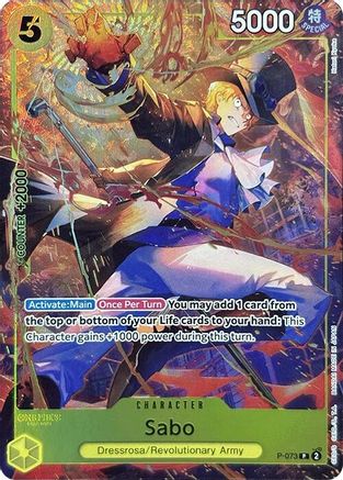 Sabo (Premium Card Collection -Best Selection Vol. 3-) (P-073) - [One Piece Promotion Cards] Foil