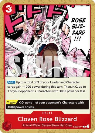Cloven Rose Blizzard (EB02-007) - [Extra Booster: Anime 25th Collection]
