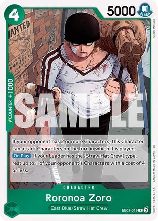 Roronoa Zoro (EB02-019) - [Extra Booster: Anime 25th Collection] Foil