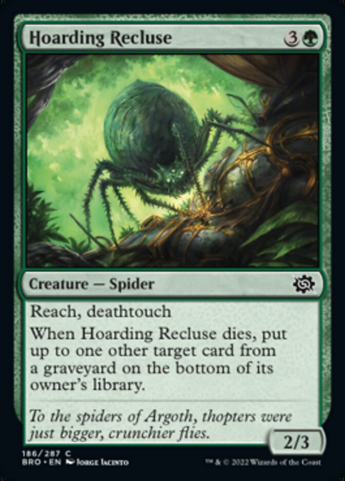 Hoarding Recluse [The Brothers' War] Foil