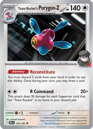 Team Rocket's Porygon-Z (155/182) [Scarlet & Violet: Destined Rivals] Reverse Holofoil