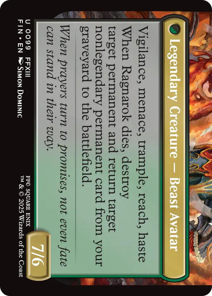 Fang, Fearless l'Cie [FINAL FANTASY] Foil