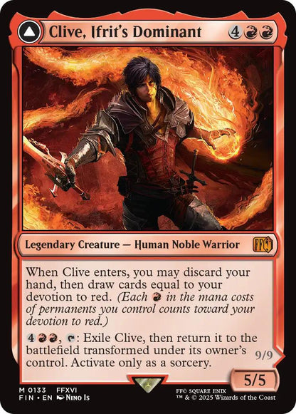 Clive, Ifrit's Dominant // Ifrit, Warden of Inferno [FINAL FANTASY] Foil