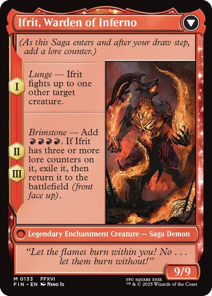 Clive, Ifrit's Dominant // Ifrit, Warden of Inferno [FINAL FANTASY] Foil