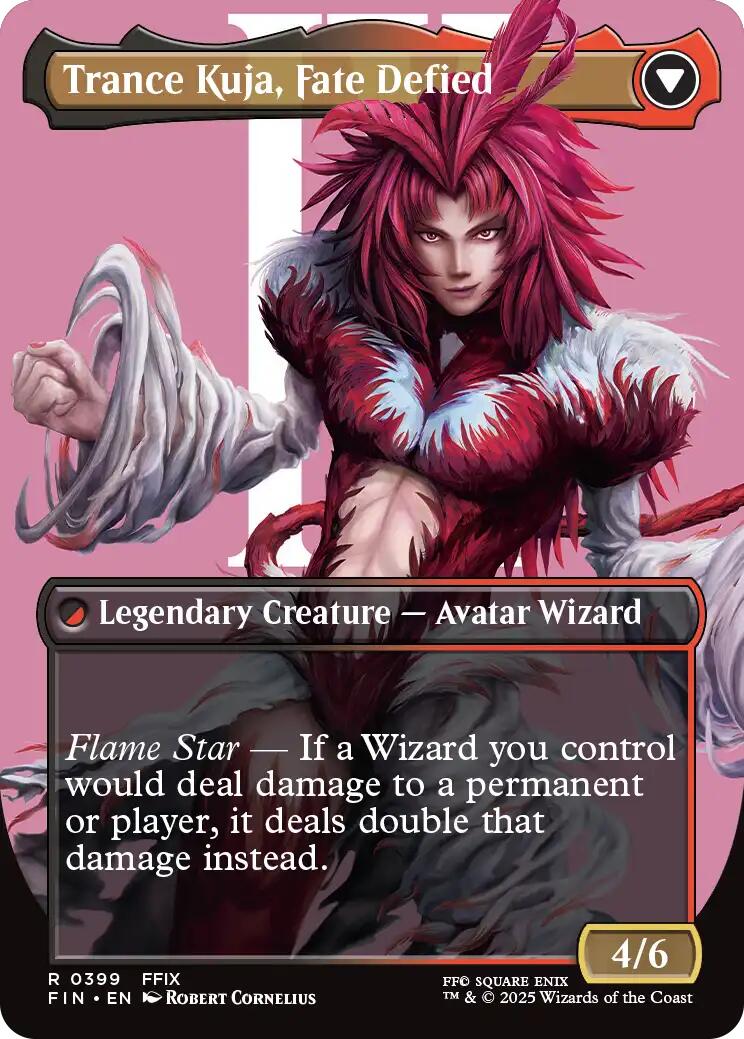 Kuja, Genome Sorcerer // Trance Kuja, Fate Defied (Borderless) [FINAL FANTASY] Foil