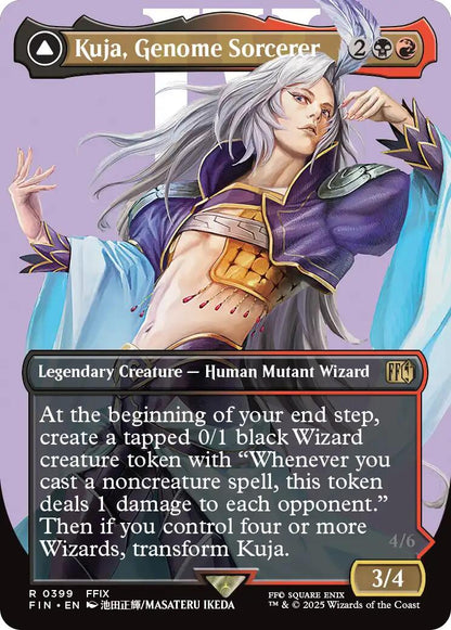 Kuja, Genome Sorcerer // Trance Kuja, Fate Defied (Borderless) [FINAL FANTASY] Foil