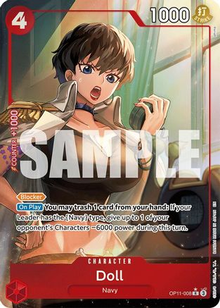 Doll (Alternate Art) (OP11-008) - [A Fist of Divine Speed] Foil